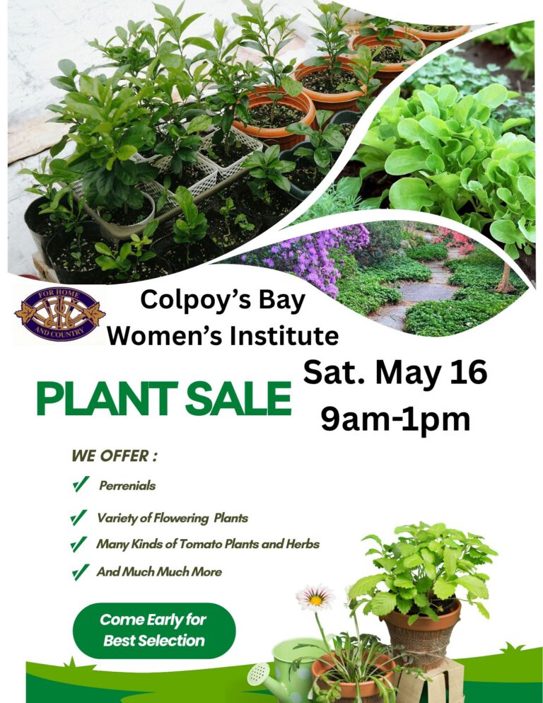 Colpoy’s Bay WI Plant Sale